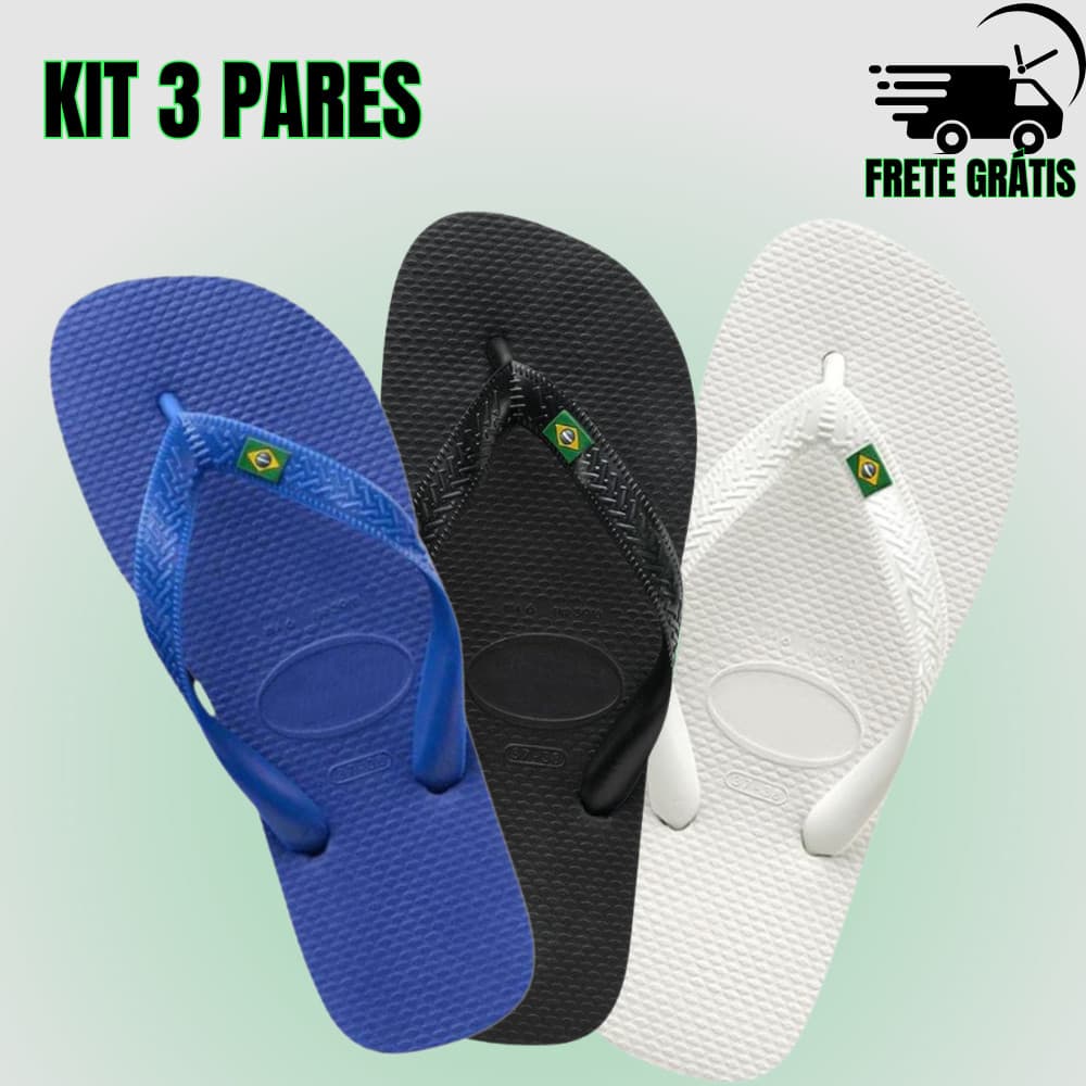 Chinelo Da Bandeirinha Brasil Masculino e Feminino Sandalia De Dedo Confortavel Envio Imediato