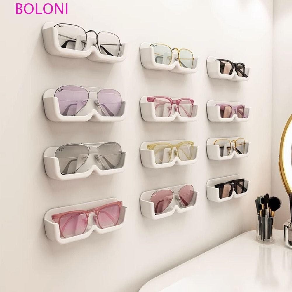 BOLONI 5 Unidades De Rack De Armazenamento De Óculos , Organizador De Sol Colorido Montado Na Parede , Durável