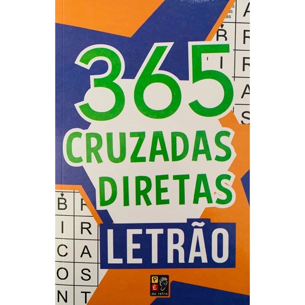 Livro: 365 Cruzadas Diretas - Letrão - Laranja e Roxo