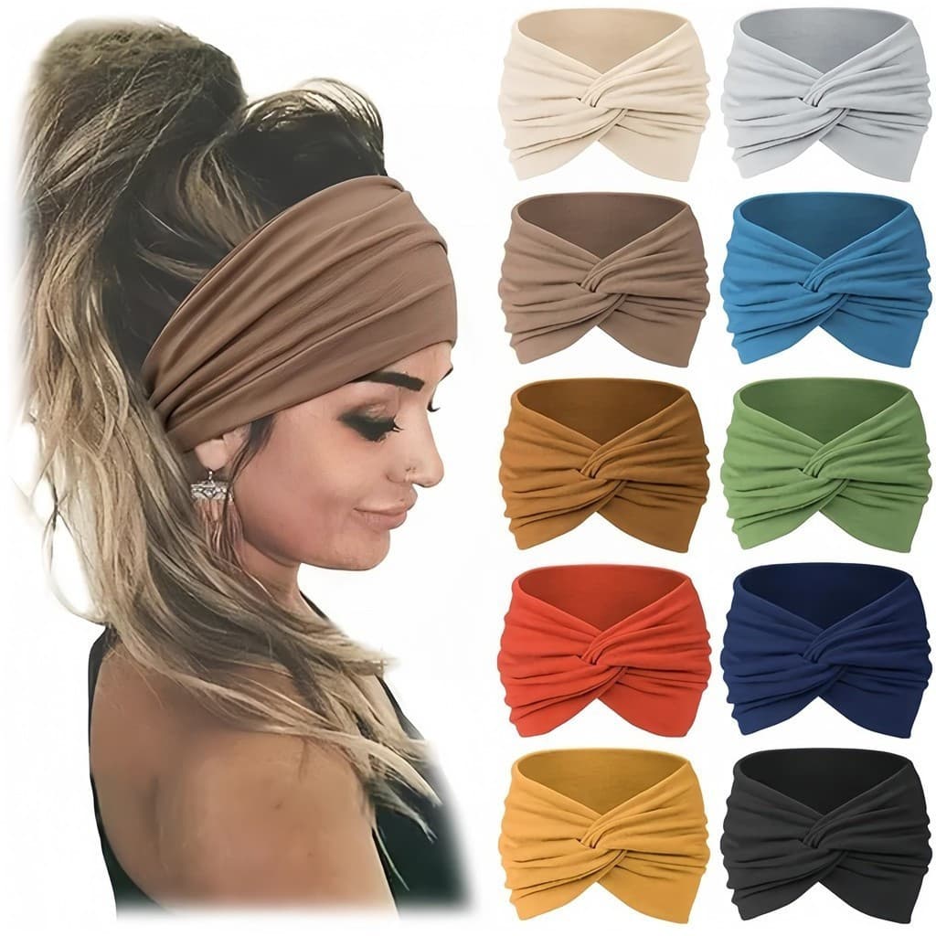 Elástico esportes antiderrapante lenço feminino Yoga feminino bandana acessórios de cabelo absorvente de suor
