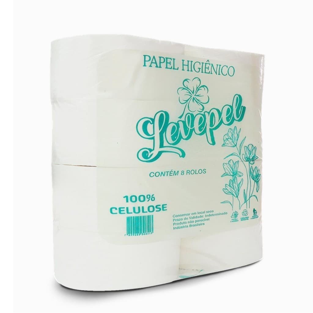 Papel Higiênico Rolao 100% Branco Puro C/8 Rolos