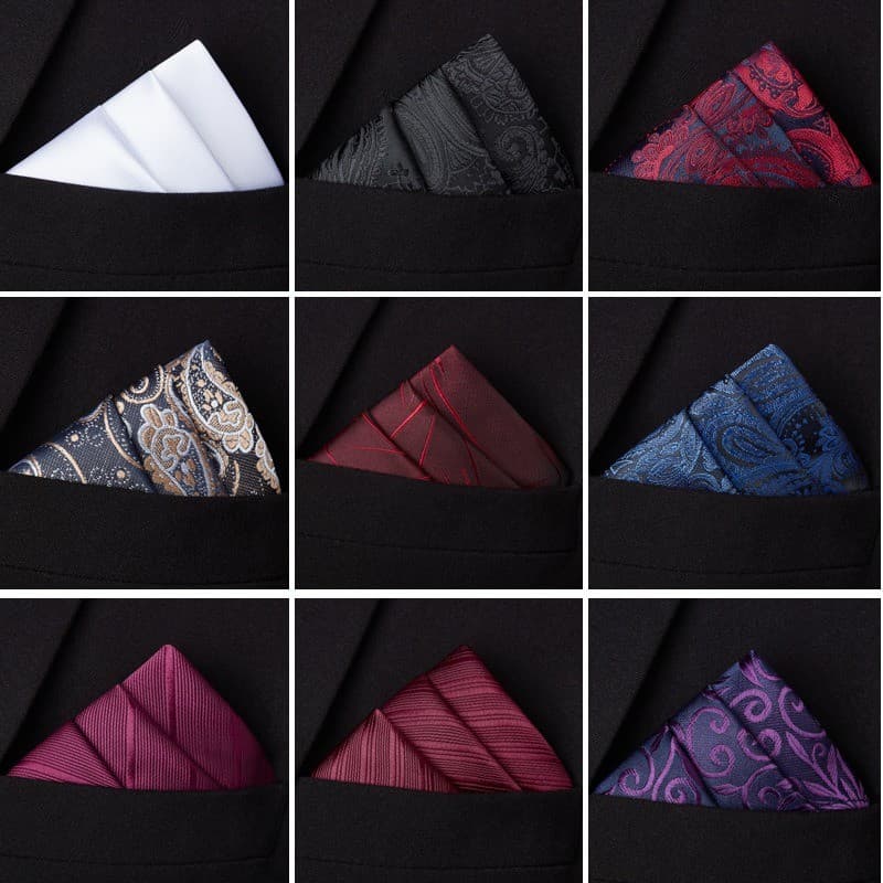 Lenços Quadrados De Bolso Terno Masculino Bandana Acessórios De Negócios Lenço De Peito