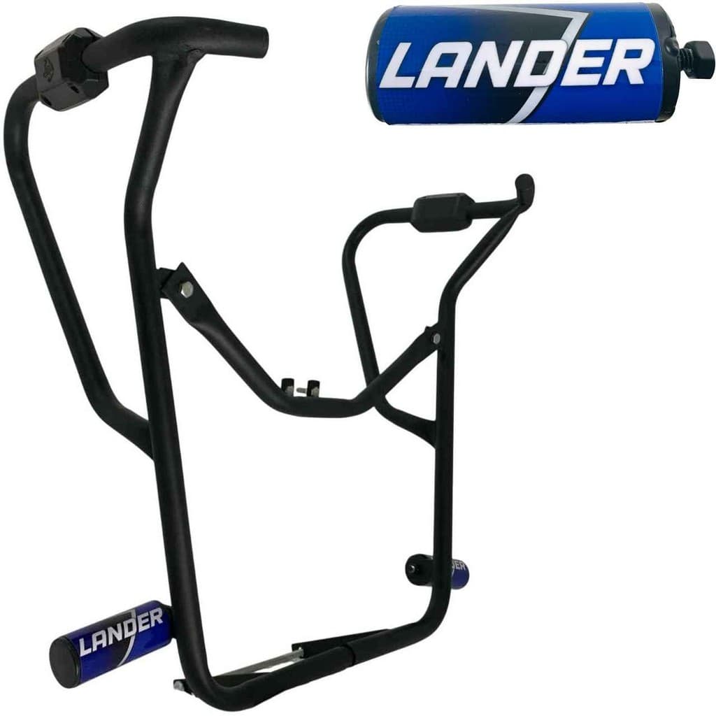 Lander 250 Modelo 2023 Protetor Carenagem Motor Tanque Azul Mata Cachorro com Pedal Slider Moto