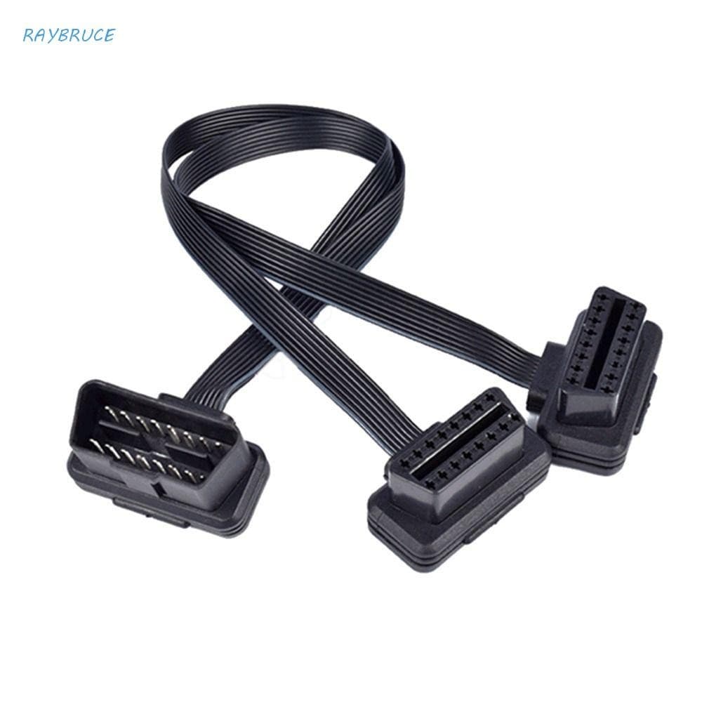 Cabo De Extensão Do Scanner Raybre Plano + Fino Como Macarrão Acessórios Para Carro OBD2 OBDII Y Splitter