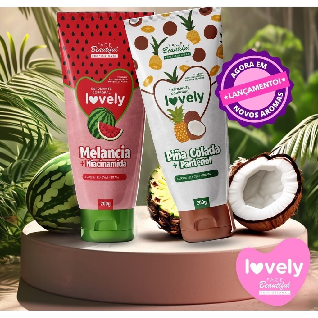 Esfoliante Corporal Bisnaga 200gr Lovely - FACE BEAUTIFUL