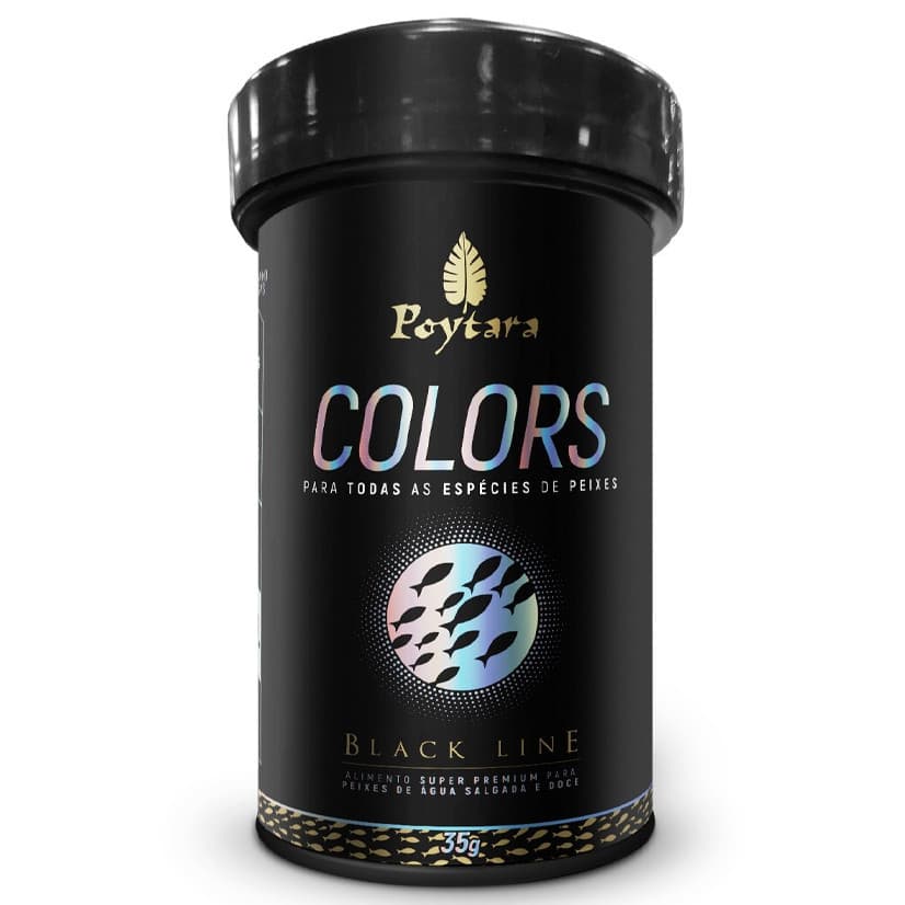 Ração Poytara Colors Black Line Para Peixes 35g