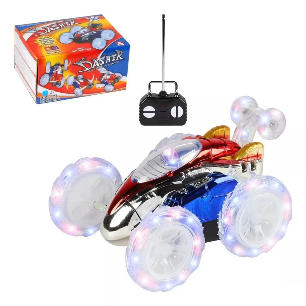 Carro Controle Remoto Maluco Gira 360º C/ Luz Led Brinquedo Carrinho de controle