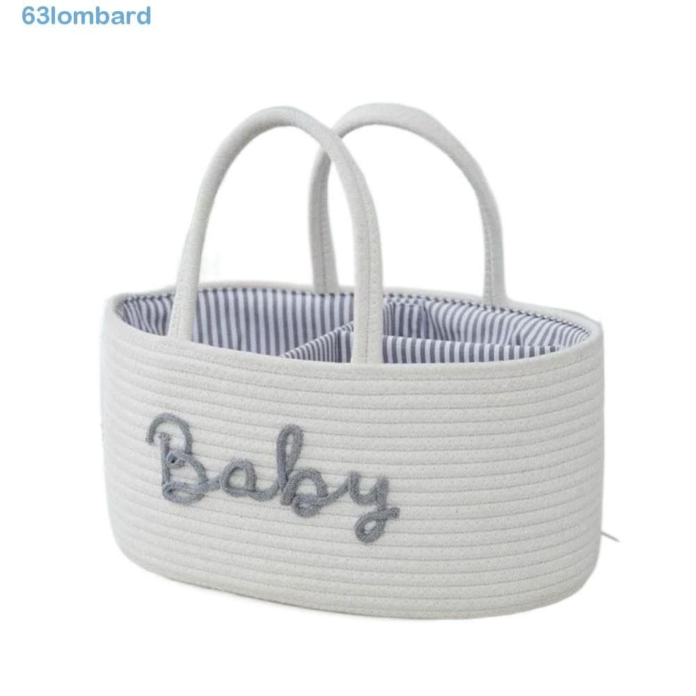Bolsa Para Mamãe LOMBARD , Portátil Armazenamento De Fraldas Com Corda De Algodão , Cesta Organizadora , Grande Comparti