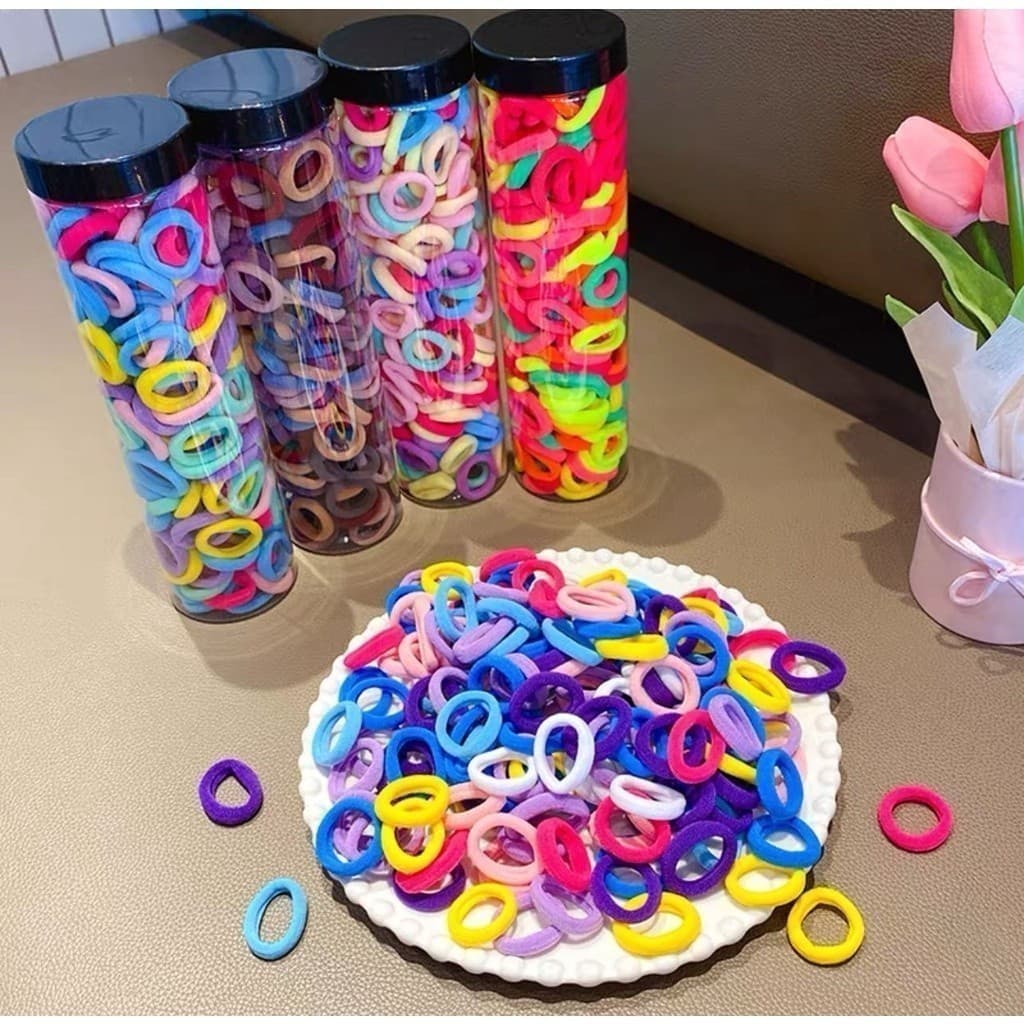 Mini KIT 50 unidades Rabicó Xuxinha De Cabelo Meia De Seda