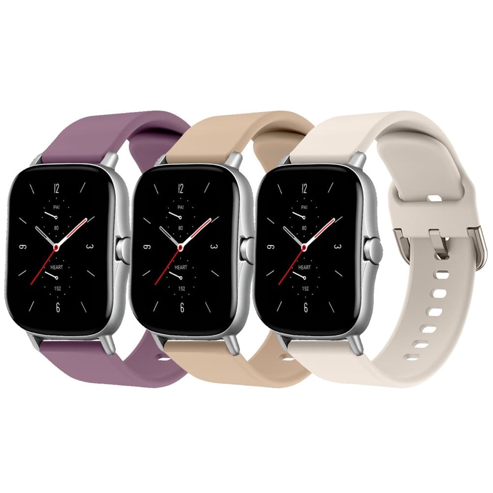 Pulseira de 20mm para Smartwatch Amazfit  GTS 4/3/2 Bip 3 Pro / Bip U Pro / GTR MINI Silicone