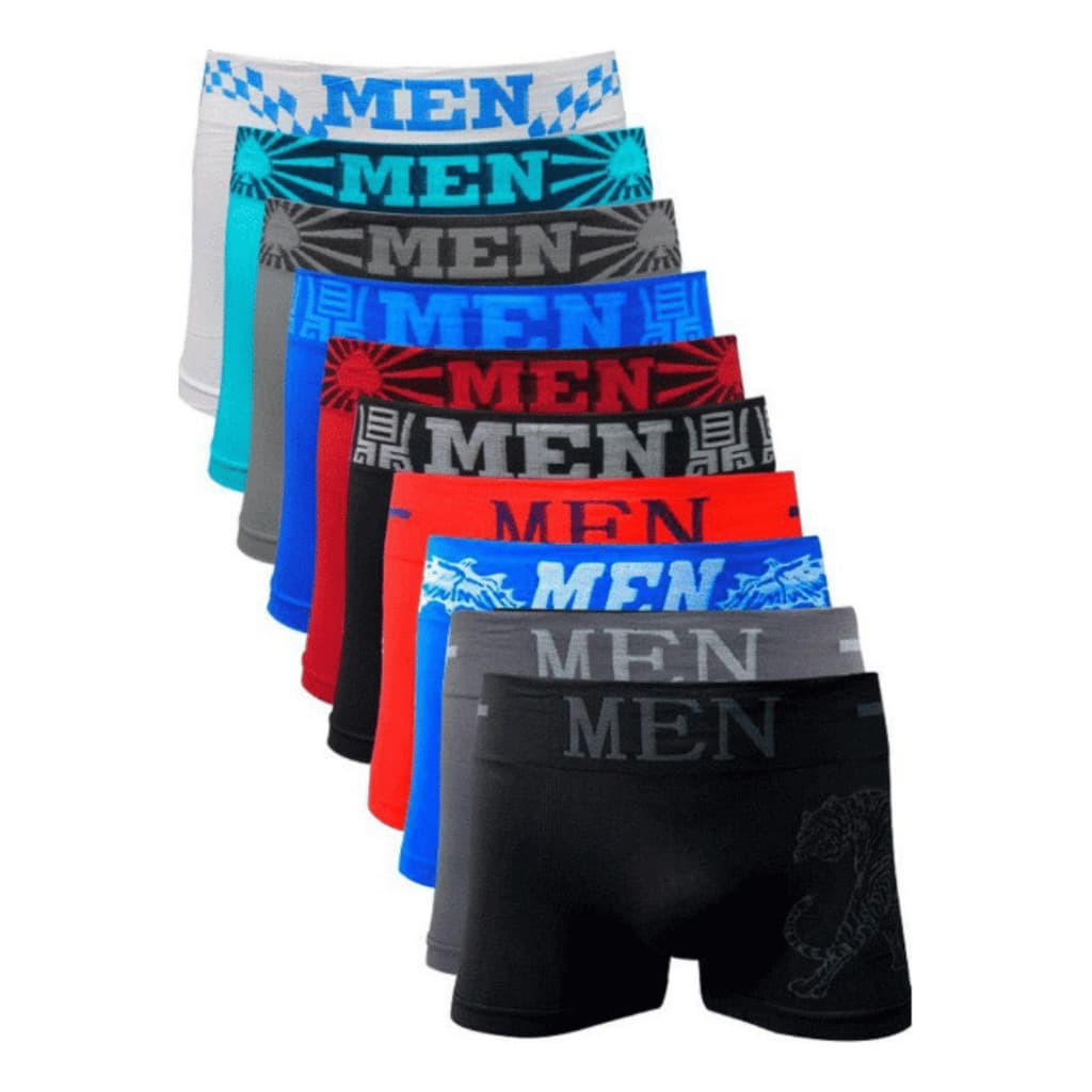 Kit 10 Cuecas Masculinas Boxers De Microfibra Leve