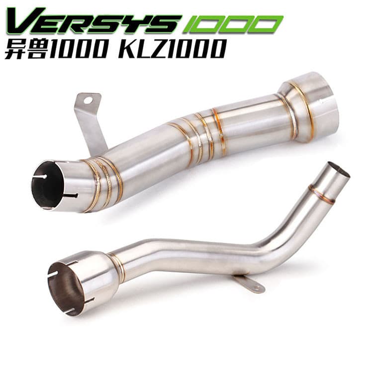 Motocicleta Versys 1000 KLZ1000 2012-2021 Escape Excluir Catalisador Tubo De Ligação Intermediária Conectar À Ponta De O