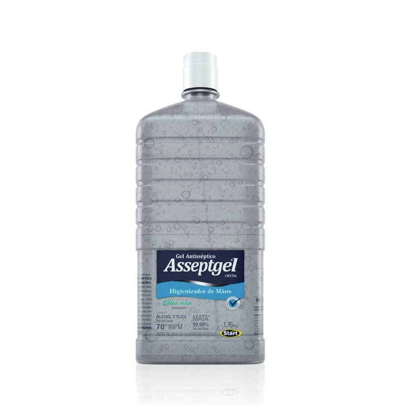 ALCOOL GEL ASSEPTGEL CRISTAL 1,7KG - REFIL S/ VALVULA