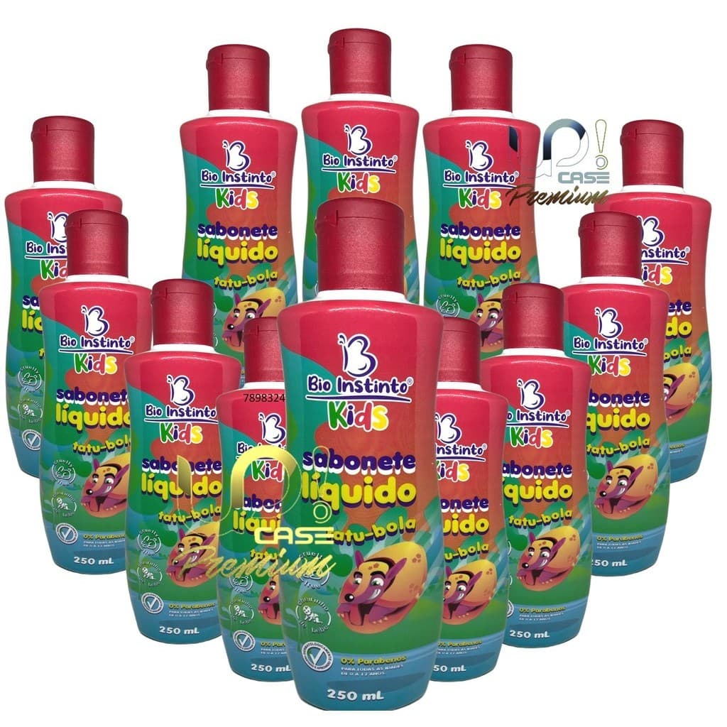 12x Sabonete liquido infantil 0-12 anos (0% Parabenos)250ml