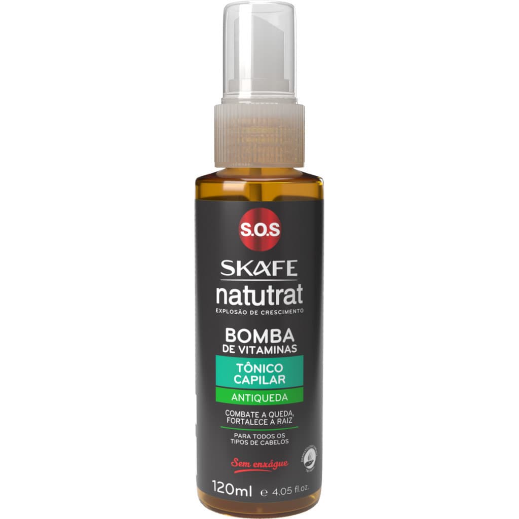 Tônico Antiqueda Capilar Natutrat Bomba de Vitaminas Para Todos os Cabelos 120ml