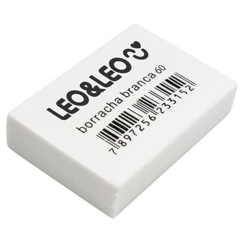 Borracha Branca Escolar N°20/40/60 Escritório Leo&Leo