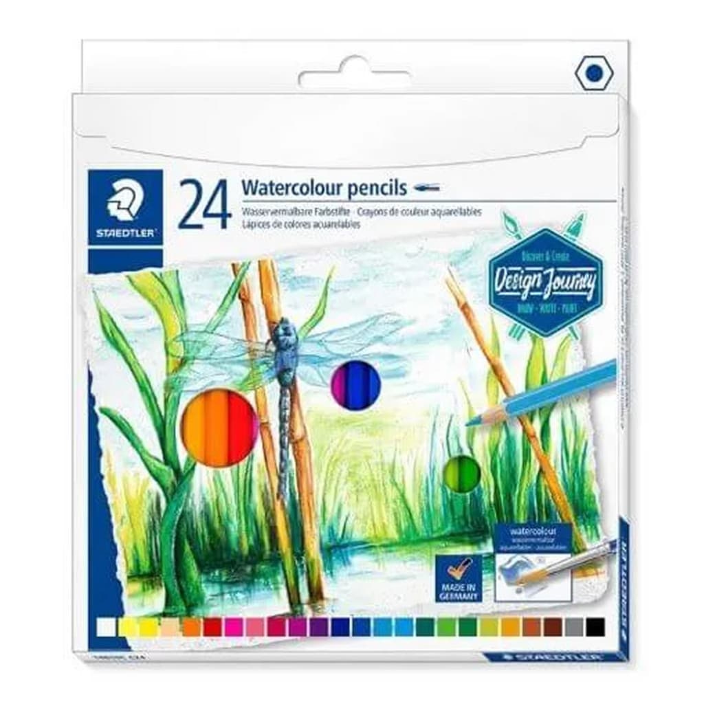 LAPIS DE COR STAEDTLER AQUARELAVEL 24 CORES  14610C C24