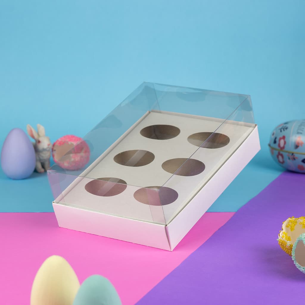 20 Caixas para 6 Mini Ovos de Colher 50g | Páscoa Kit Degustação