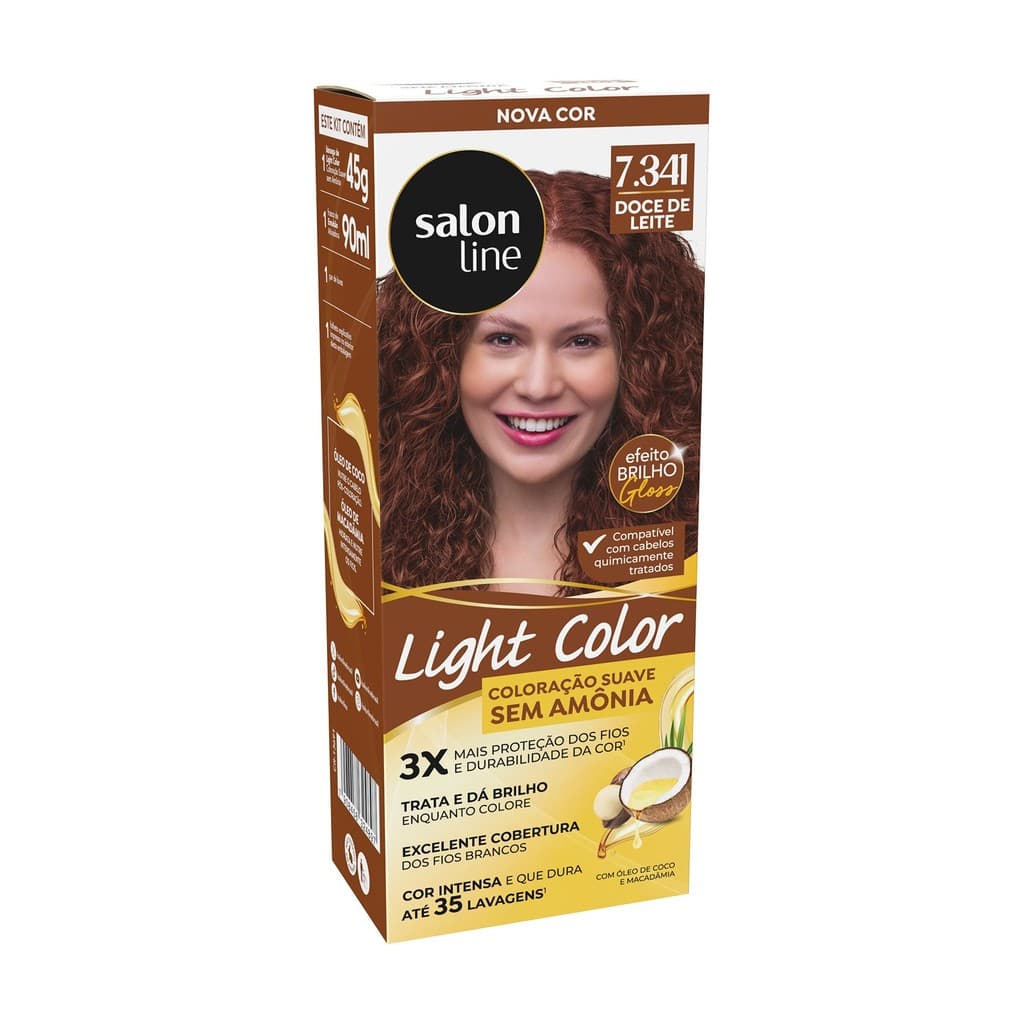 Coloração suave Light Color 7.341 Doce de Leite
