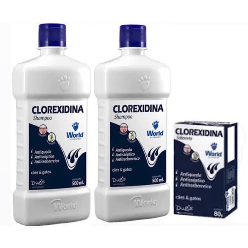 Shampoo,Sabonete clorexidina Dug’s World tratamento da pele e do pelo