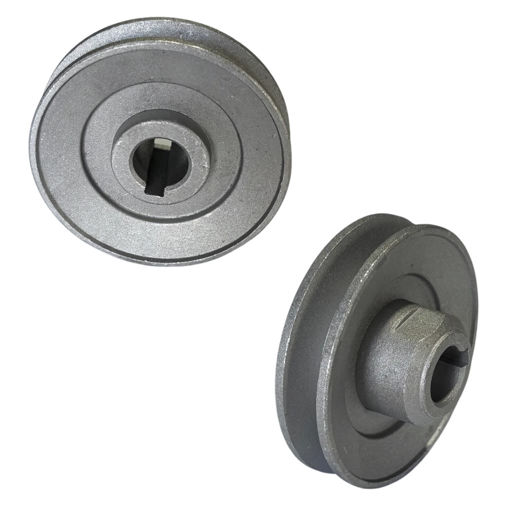 Polia Motor Industrial Máquina Costura 45 a 100mm - Eixo 15mm Resistente