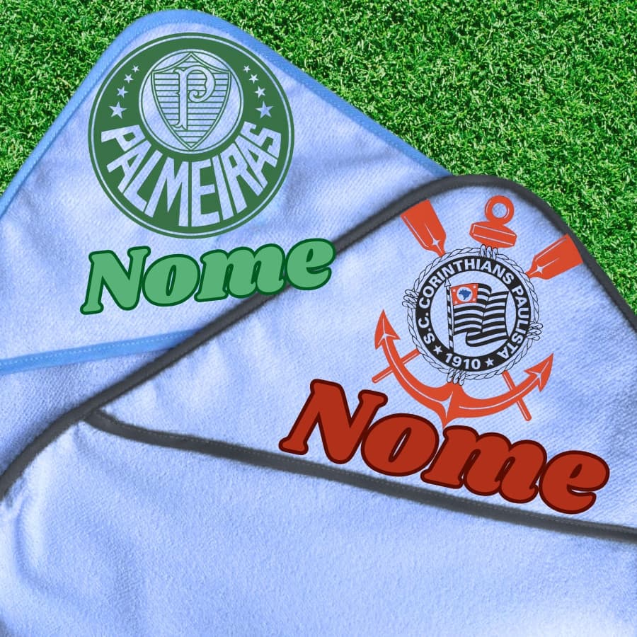 Toalha De Bebe Personalizada Com Nome, Time-s Do Br-asil