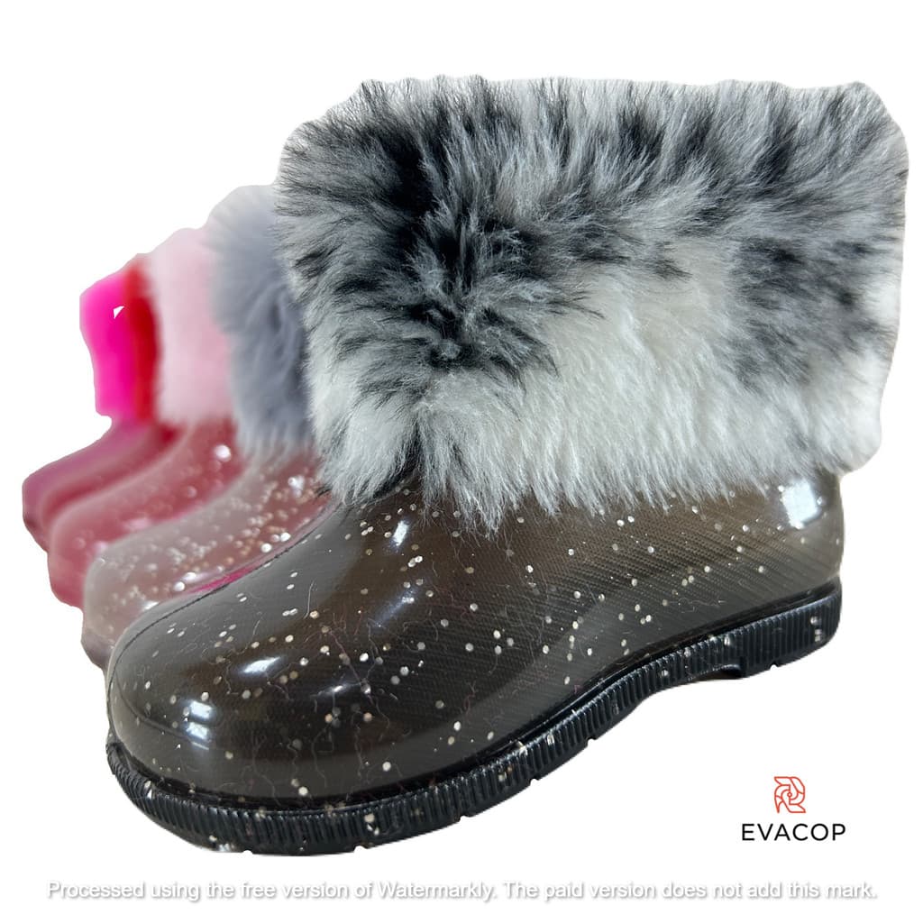 Galocha de Pelúcia e Glitter Evacop