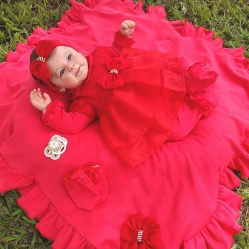 Saída De Maternidade Aline Vermelha