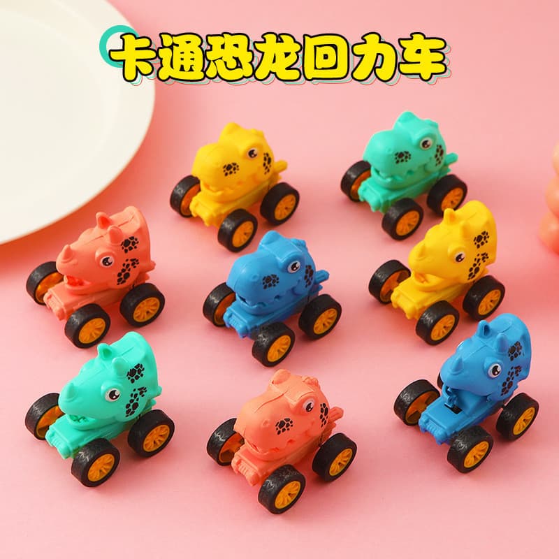 Dinossauro Pullback Carro Novo Produto Macaron Cor Tiranossauro Rex Inercial Carro Brinquedos Infantis