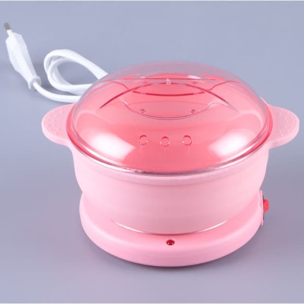 Aquecedor De Cera Dobrável Panela De Cera De Silicone Fácil De Limpar Portátil Bivolt