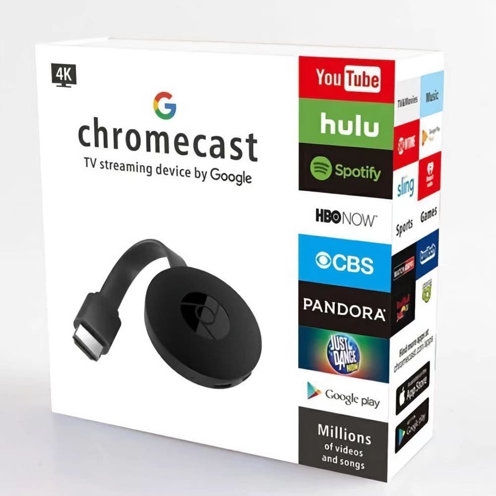 Google Miracast original Chromecast G2 4K Ultra HD para streaming de TV