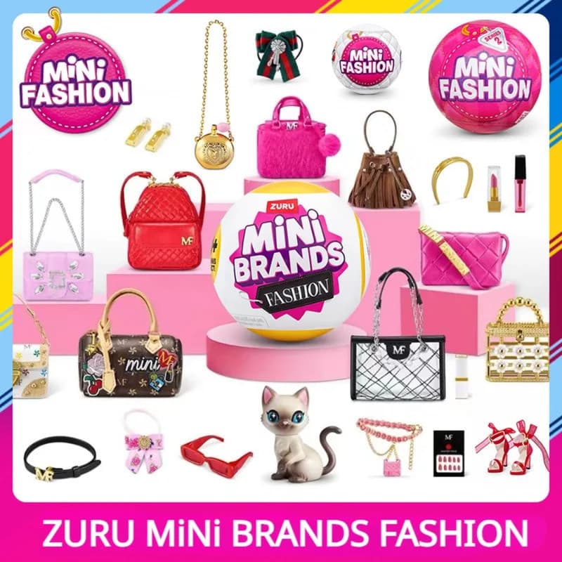 Original Zuru novo mini moda saco bola sapatos saco miniatura modelo brinquedo coleção caixa cega crianças brinquedos para crianças presente