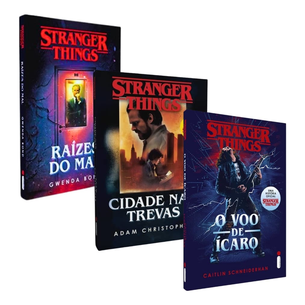 Stranger Things - Volume 1 + Volume 2 + Volume 3 - Raízes Do Mal - Gwenda Bond - Livro Físico