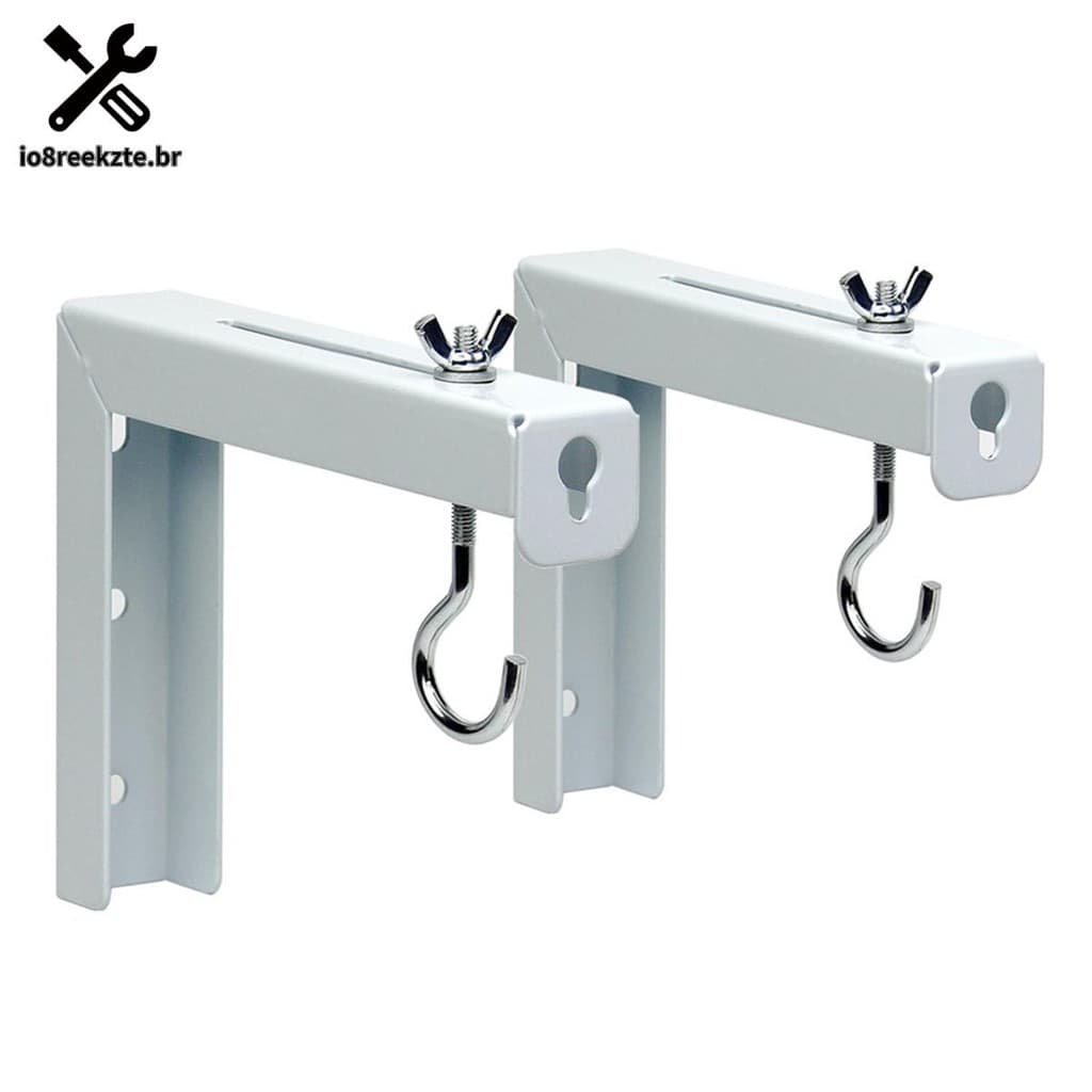 2 Peças Tela Do Projetor L-Suporte Ajustável Extensão Montagem Cabide