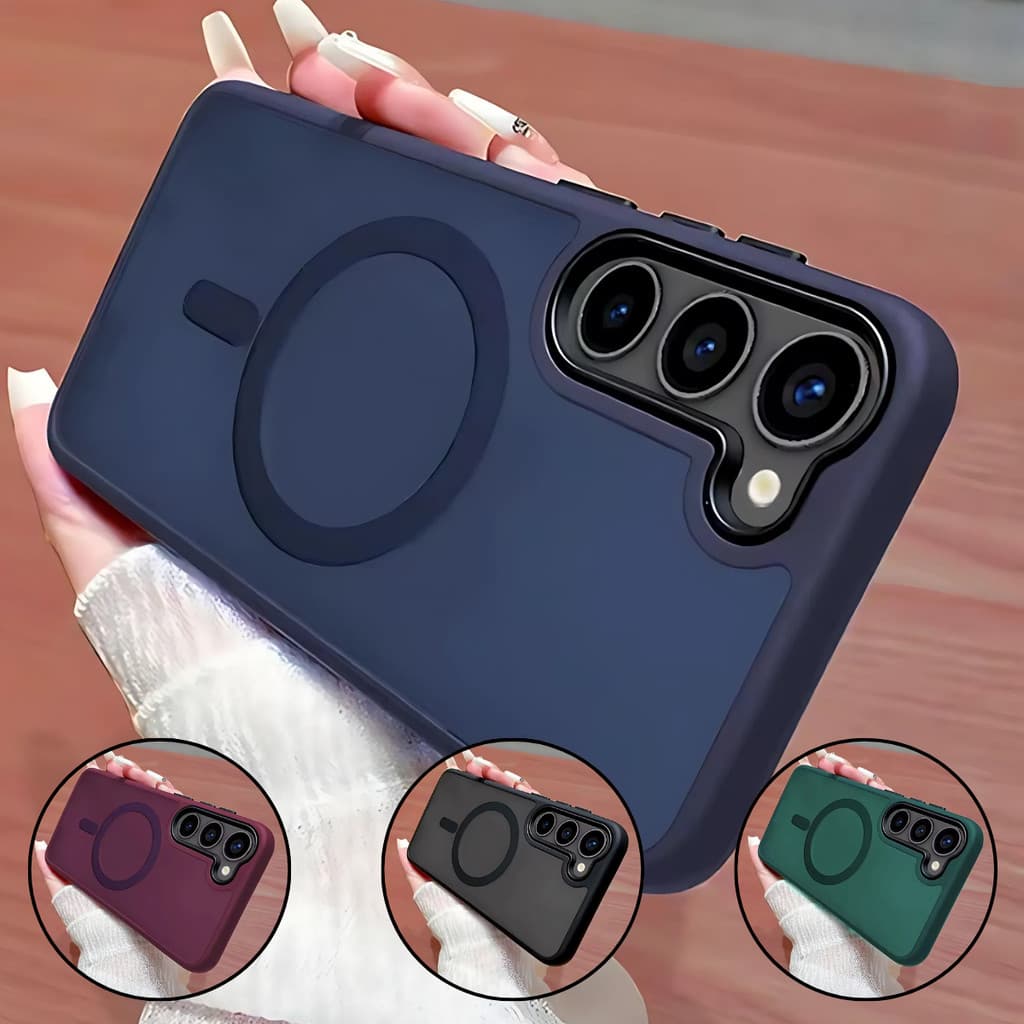 Capinha case magsafe Magnética Fosca Para S20fe S21fe S23FE S24FE S23 S24 S25 Plus Ultra