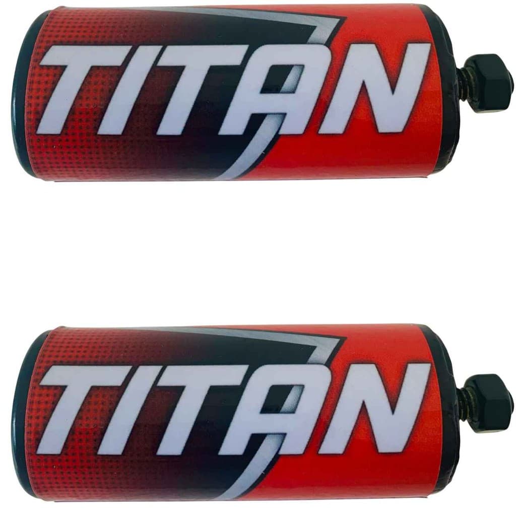 Titan Tubo Par Slider Protetor Carenagem Motor Tanque Vermelho Pedal Moto para Mata Cachorro