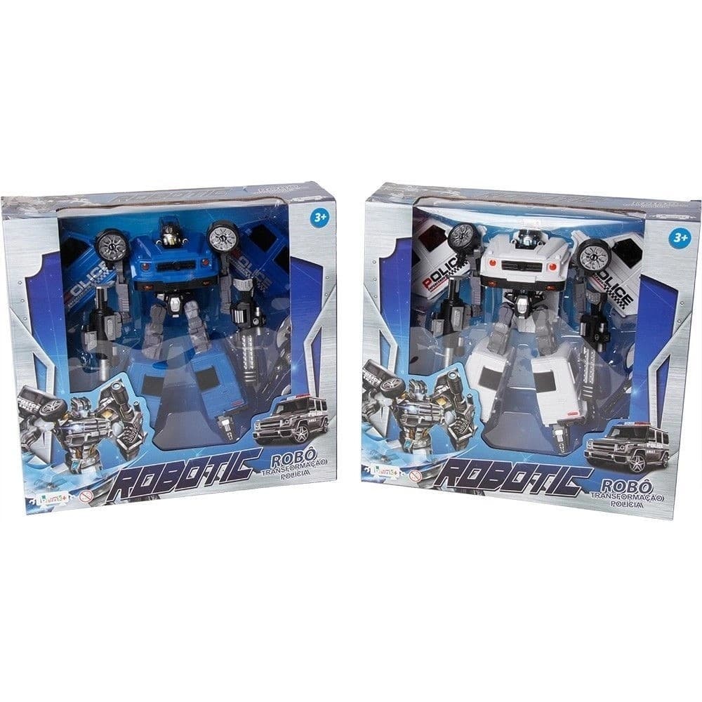 Robo Transformação Policia Robos Carros Grande Brink+