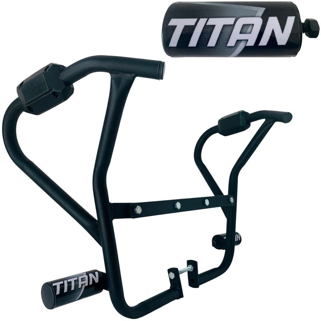 Titan 160 Modelo 2022 Protetor Carenagem Motor Tanque Preto Mata Cachorro com Pedal Slider Moto