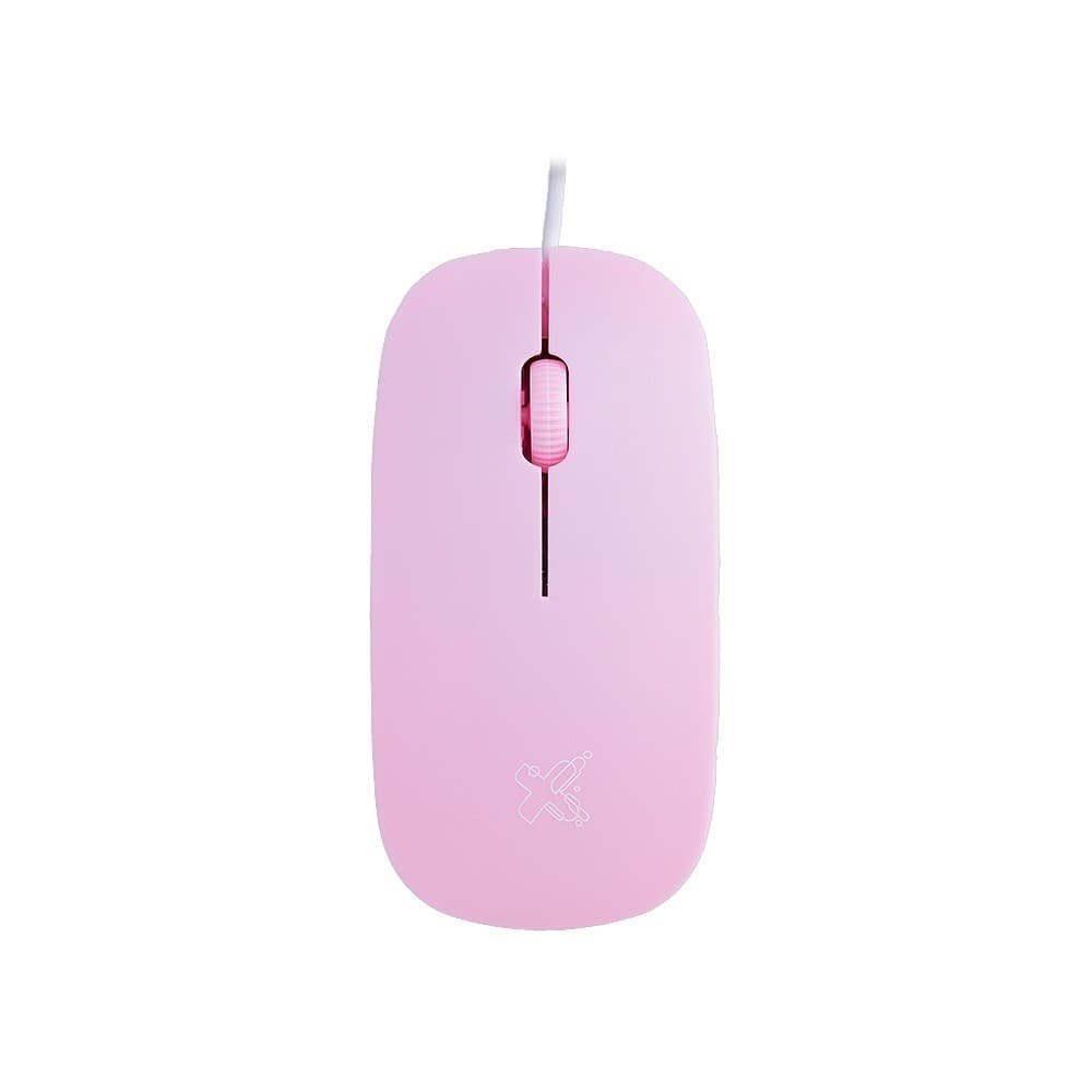 Mouse Maxprint Surface, 1200DPI, 3 Botões, USB, Rosa