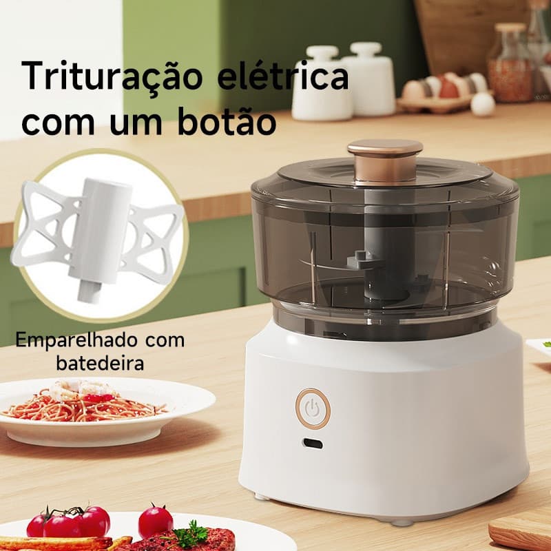 Mini Processador De Alimentos Elétrico Picador De Alho Triturador De Pimenta 350ml