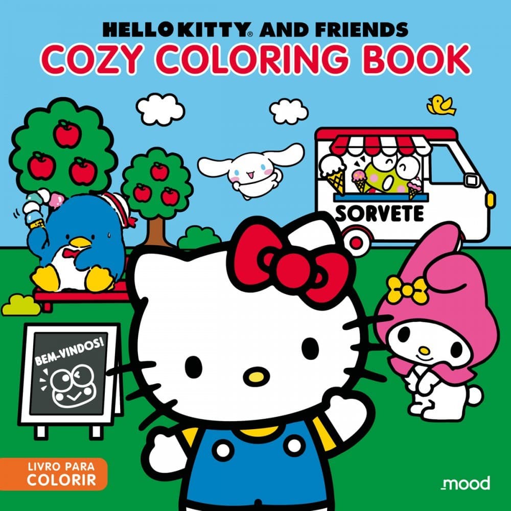 Livro Comfy & cozy books Hello Kitty - Cozy Coloring Book