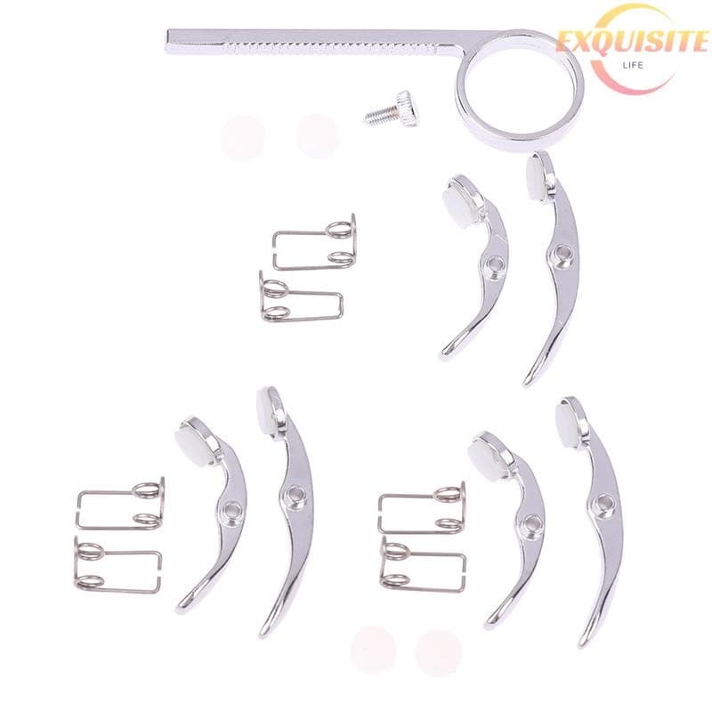 [EL] 1 Conjunto De Válvula De Cuspe De Chave De Trompete De Metal Portátil Com Valor De Água Substituição De Molas Para Instrumento De Sopro Fitgs Novo