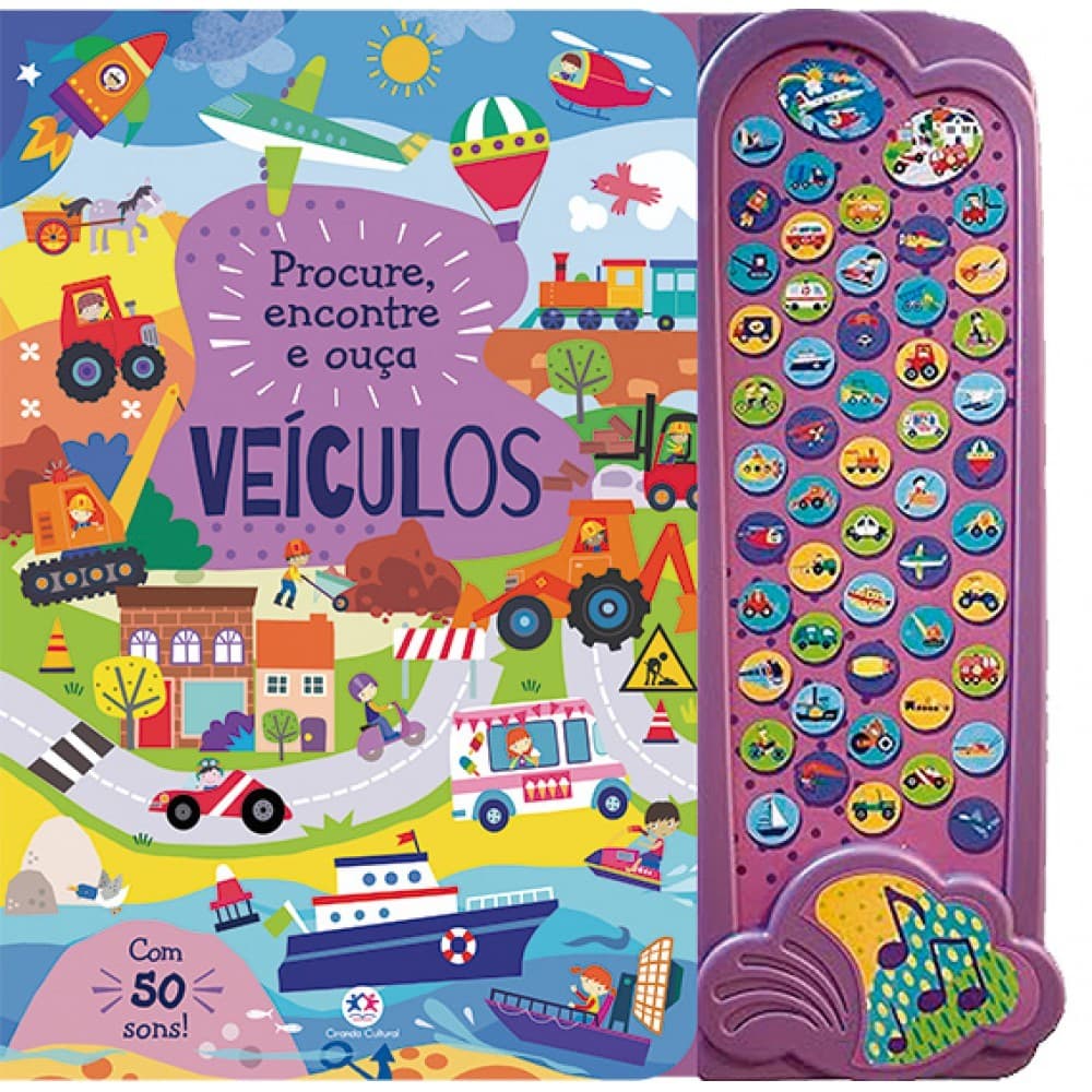 Livro Sonoro Procure, Encontre e Ouça Veículos