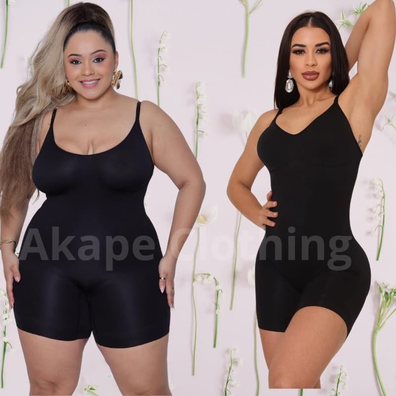 Body Macaquinho  Cinta Modeladora & Sem Costura - com abertura & Levantamento De Quadril Com Busto - Modelagem Perfeita.