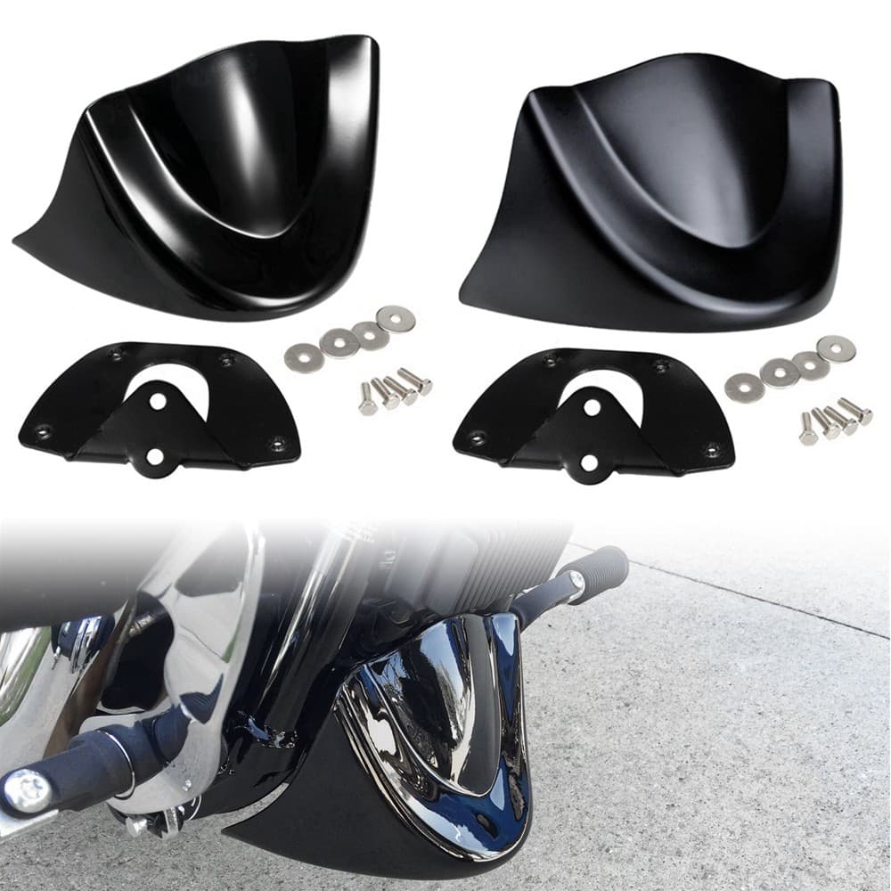 Motocicleta Frente Inferior Spoiler Paralama Queixo Carenagem Capa Ar Dam Suporte Para Harley Dyna Street Bob Gordura Wi