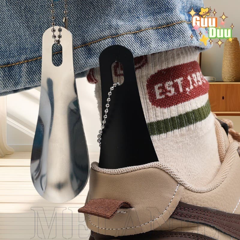 Dispositivo De Levantamento De Sapatos-Buzina De Sapato De Aço Inoxidável-Ferramenta Profissional De Auxílio Para Calçad