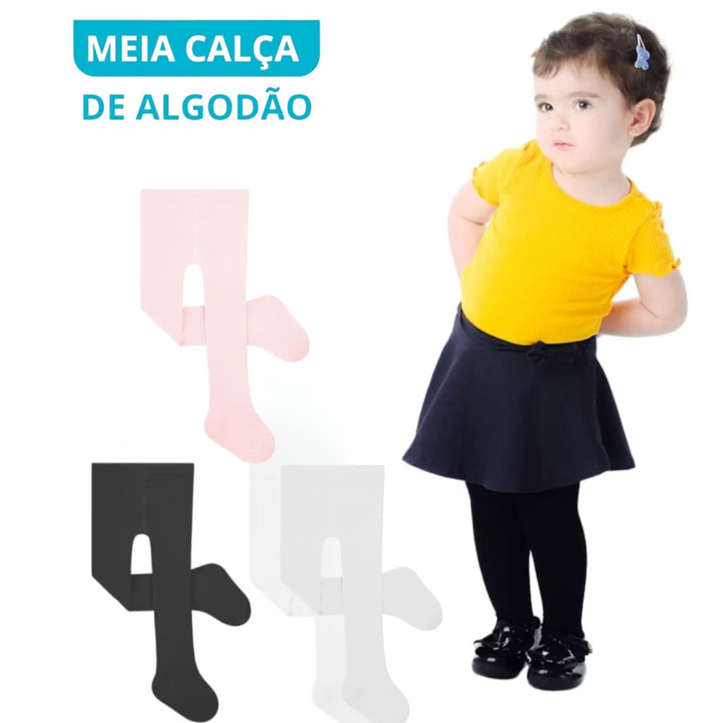 MEIA CALCA ALGODAO LISA PIMPOLHO