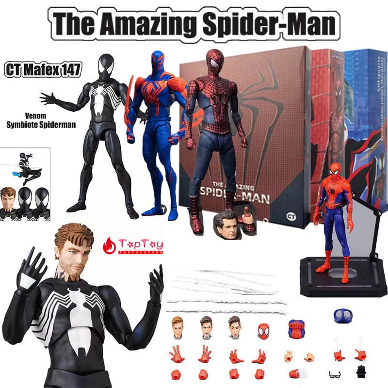 Boneco de Ação do Homem-Aranha Brinquedos Colecionável Marvel Super-Herói Modelos de PVC Presente Clássico para Crianças