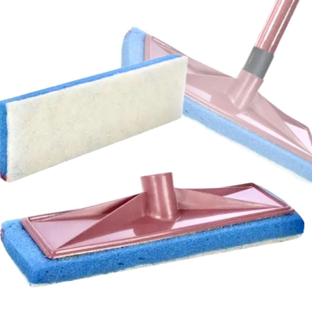 Kit 2 Esponja Lava Vidro Box Banheiro Janela Limpeza Esfregão Limpa Vidro