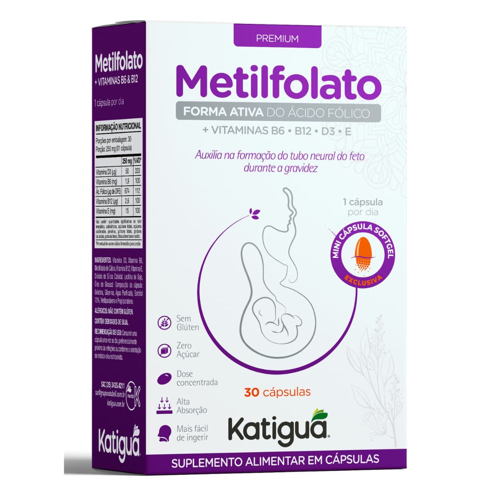 Metilfolato Original + Vitaminas 420mg 30Caps